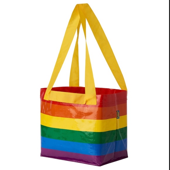 IKEA STORSTOMMA rainbow mini tote bags bundledle of 3 plus free shipping! - Picture 3 of 4
